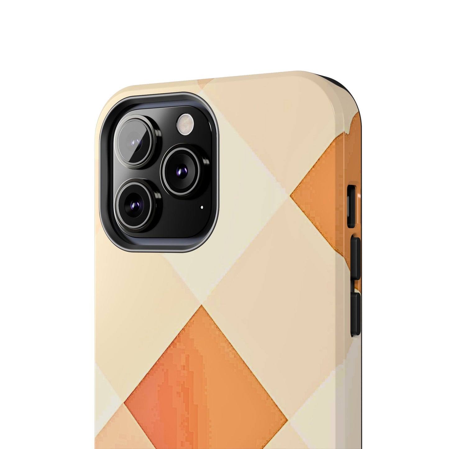 Pastel Minimalist Two-Tone Checkerboard Tough Phone Case | Aesthetic