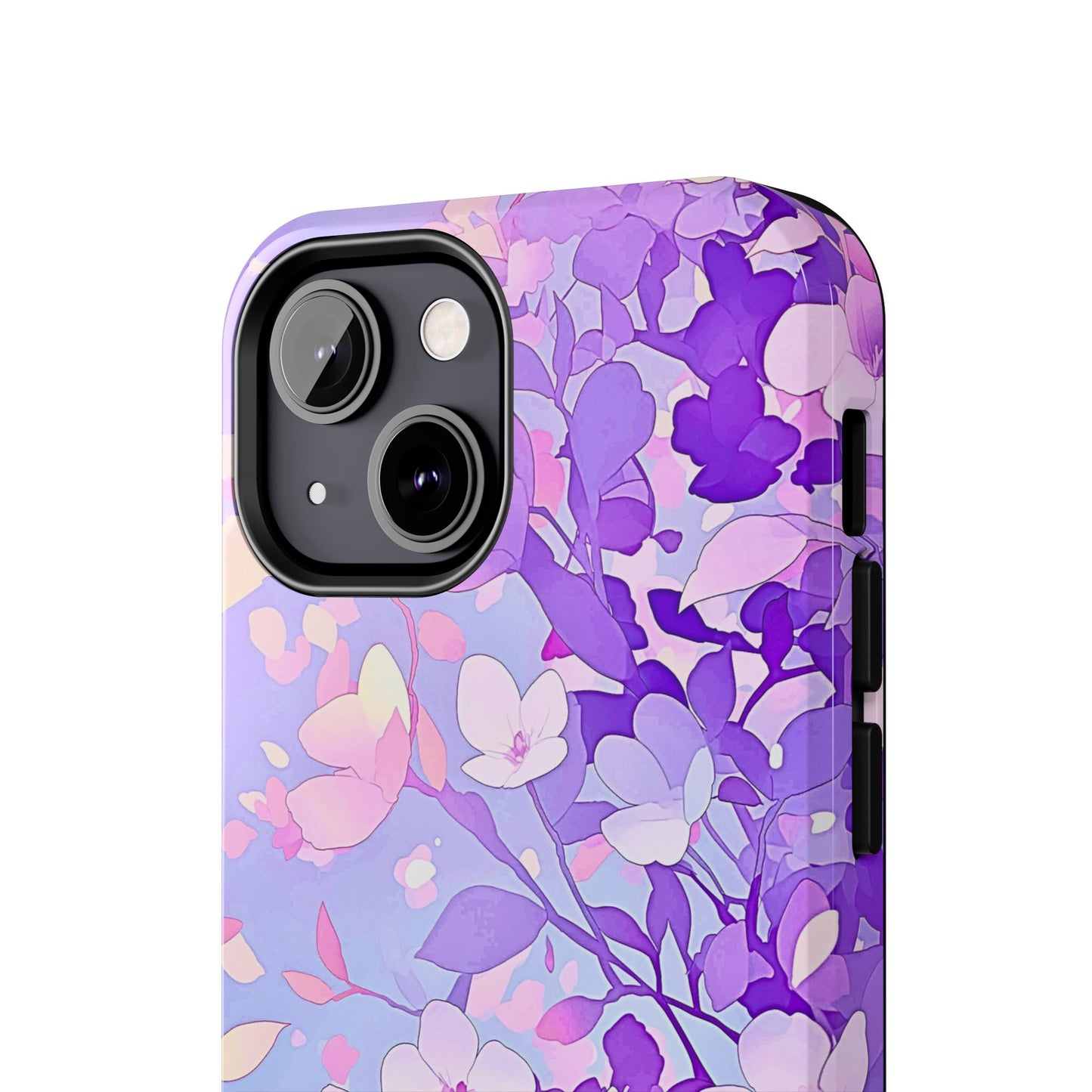 Funda resistente para teléfono con delicados estampados florales en tonos pastel | Estética