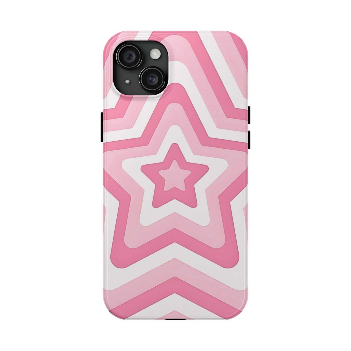 Pink Preppy Star Pattern Style Tough Phone Case | Aesthetic