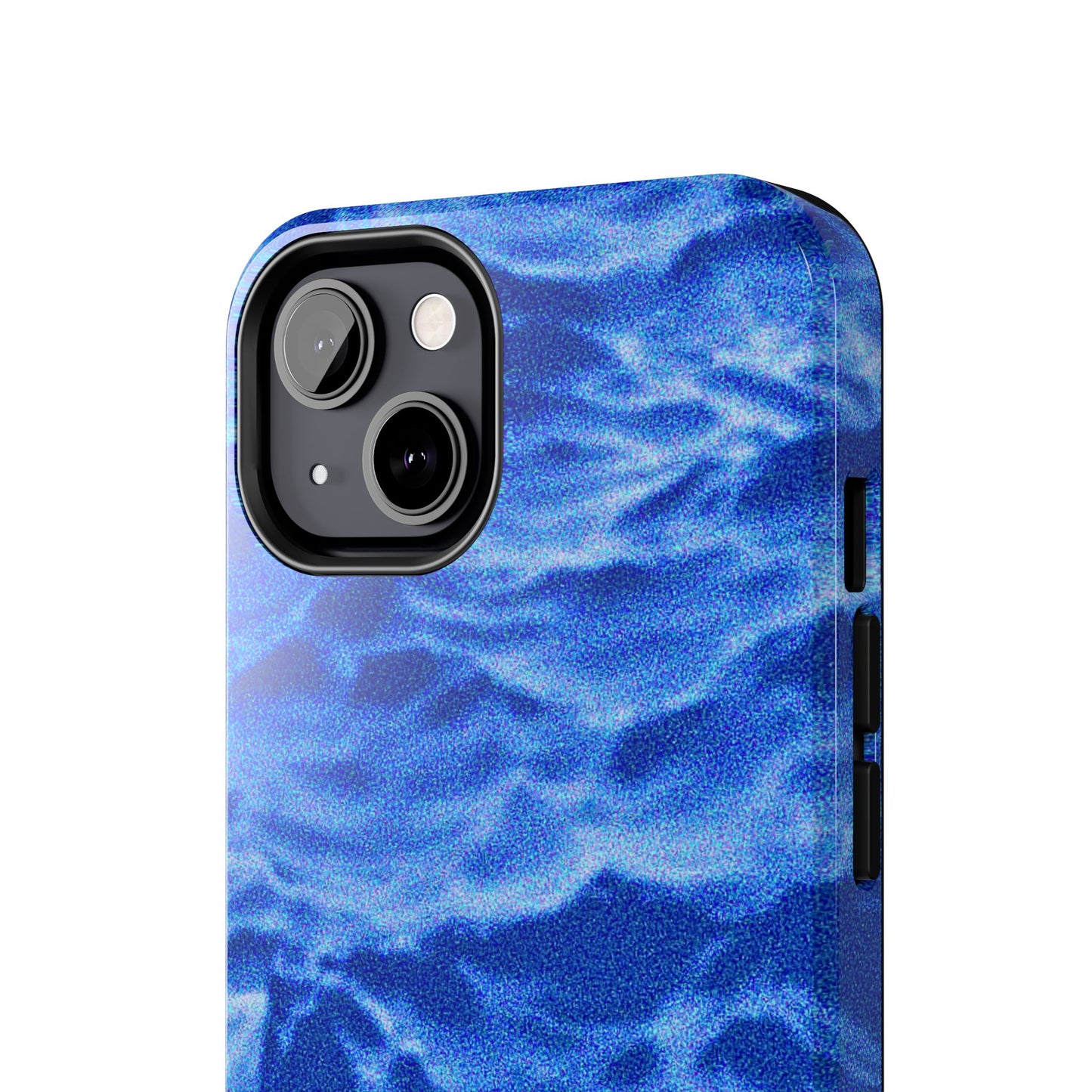 Funda resistente para teléfono azul oscuro con olas del océano borrosas | Estética