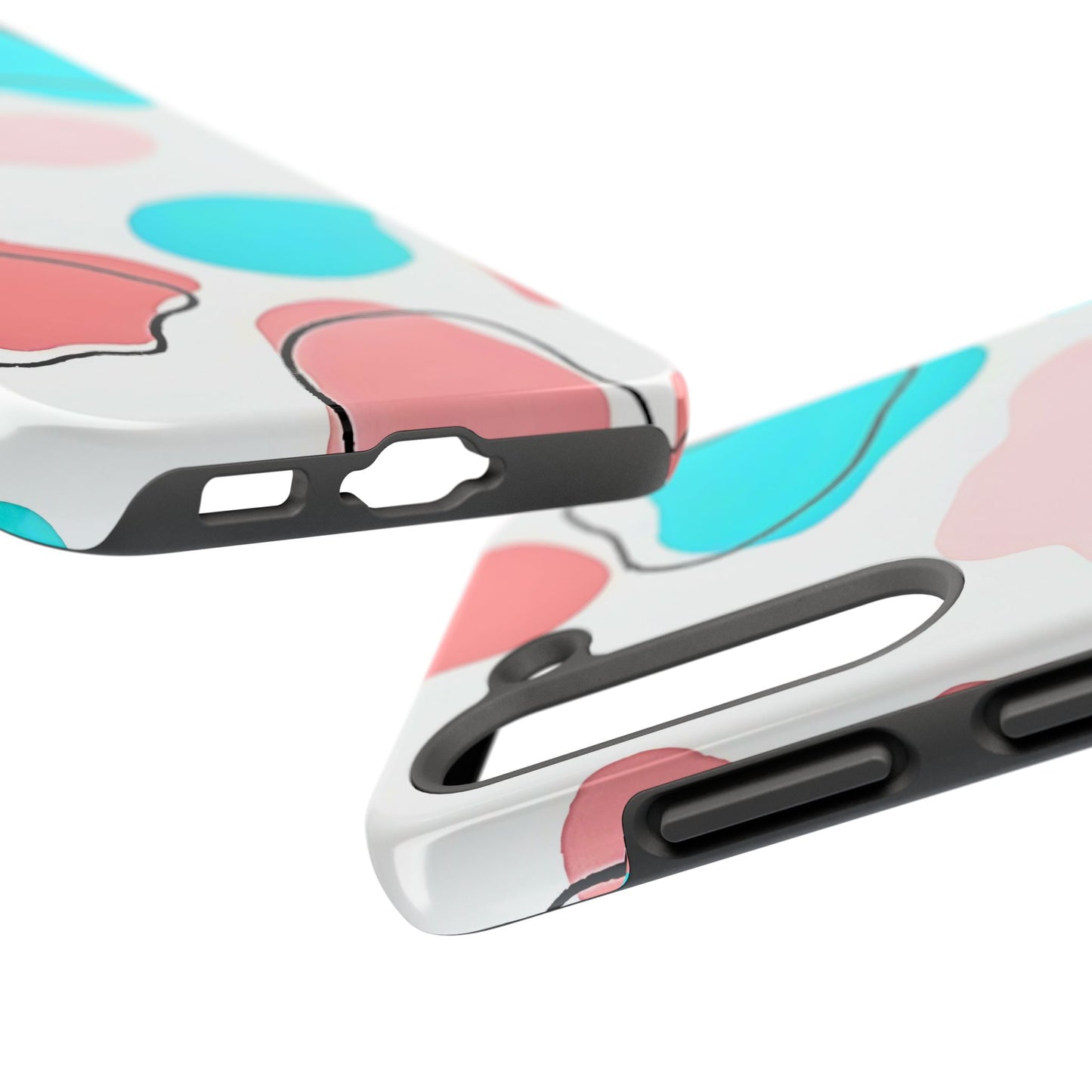 Abstract Shapes Preppy Pastel Style (Version 1) Tough Phone Case | Aesthetic
