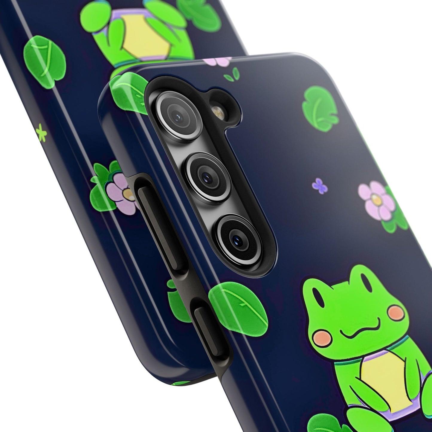 Adorable Froggy Black Tough Phone Case | Animals