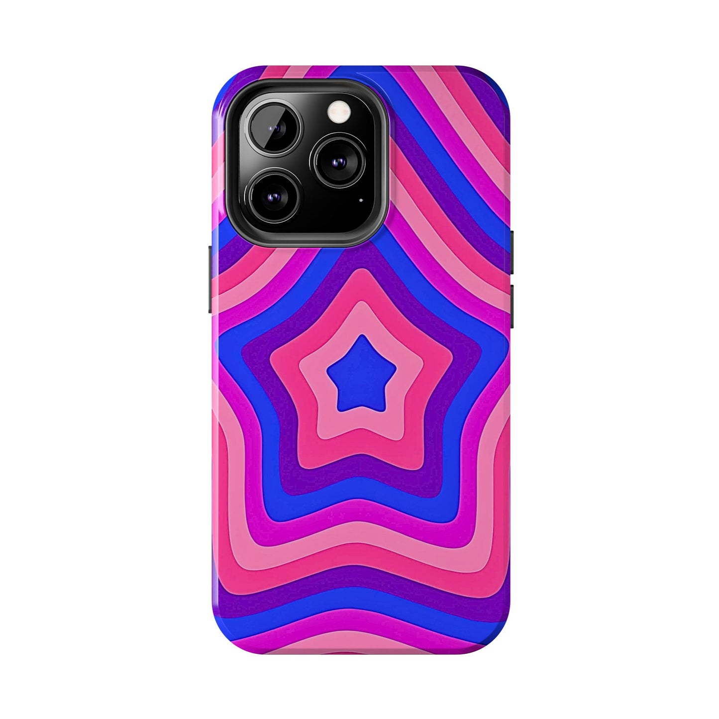 Funda resistente para teléfono con diseño de estrella retro | Estética
