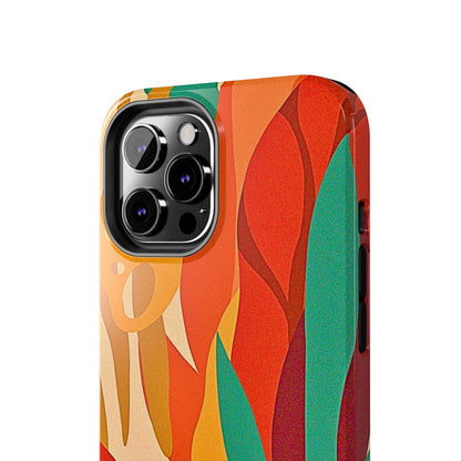Abstract Autumn Leaves Tough Phone Case | Aesthetic