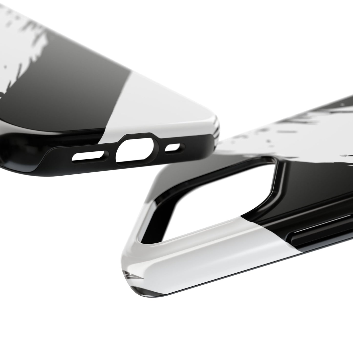 Funda/cubierta resistente para teléfono con rayas diagonales en blanco roto | Estética
