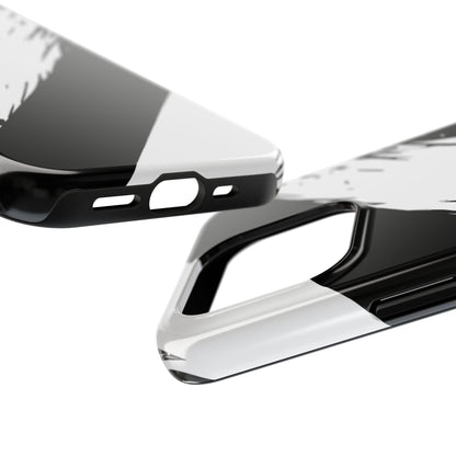 Funda/cubierta resistente para teléfono con rayas diagonales en blanco roto | Estética