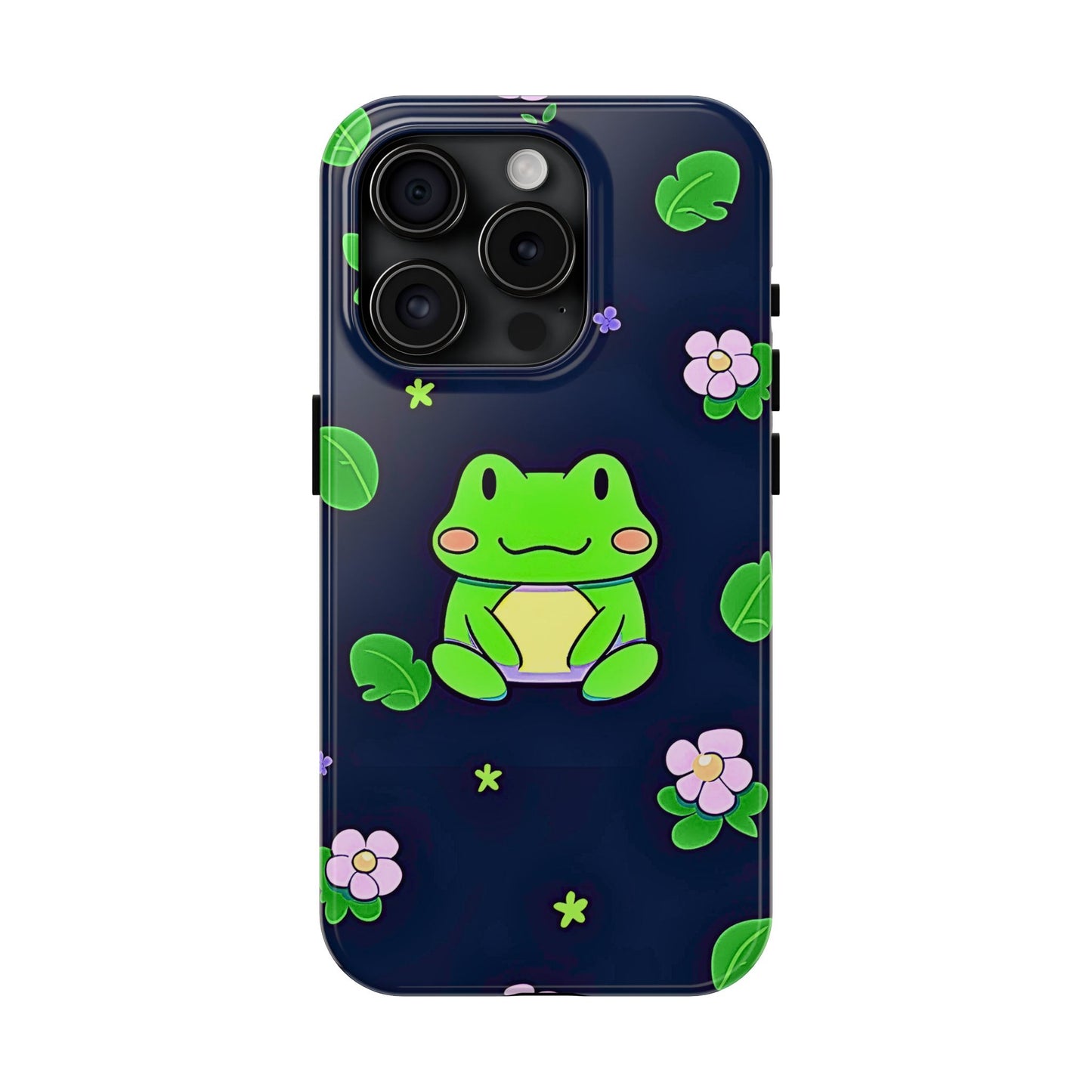 Adorable Froggy Black Tough Phone Case | Animals