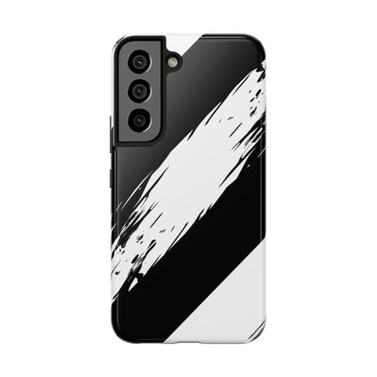 Funda/cubierta resistente para teléfono con rayas diagonales en blanco roto | Estética