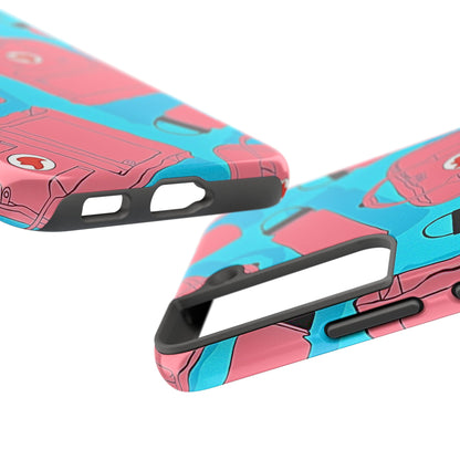 VSCO Kanken Backpack Water Bottle Pink & Blue Tough Phone Case | Aesthetic