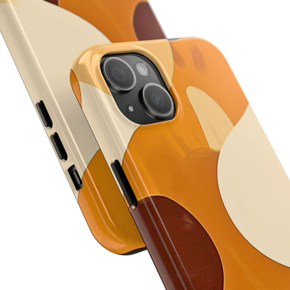 Funda/Cubierta resistente para teléfono con diseño en beige y marrón Earth Harmony | Estética