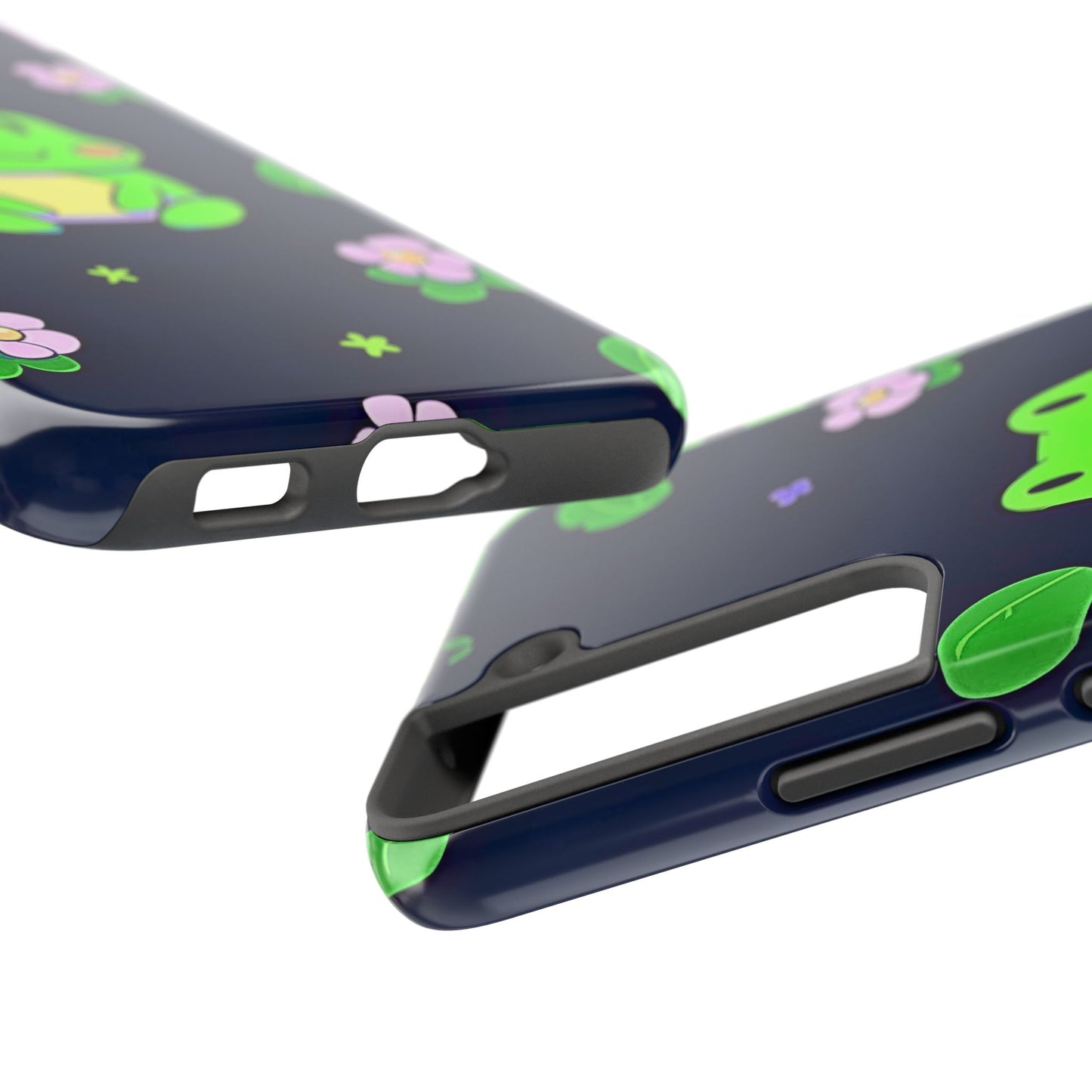 Adorable Froggy Black Tough Phone Case | Animals