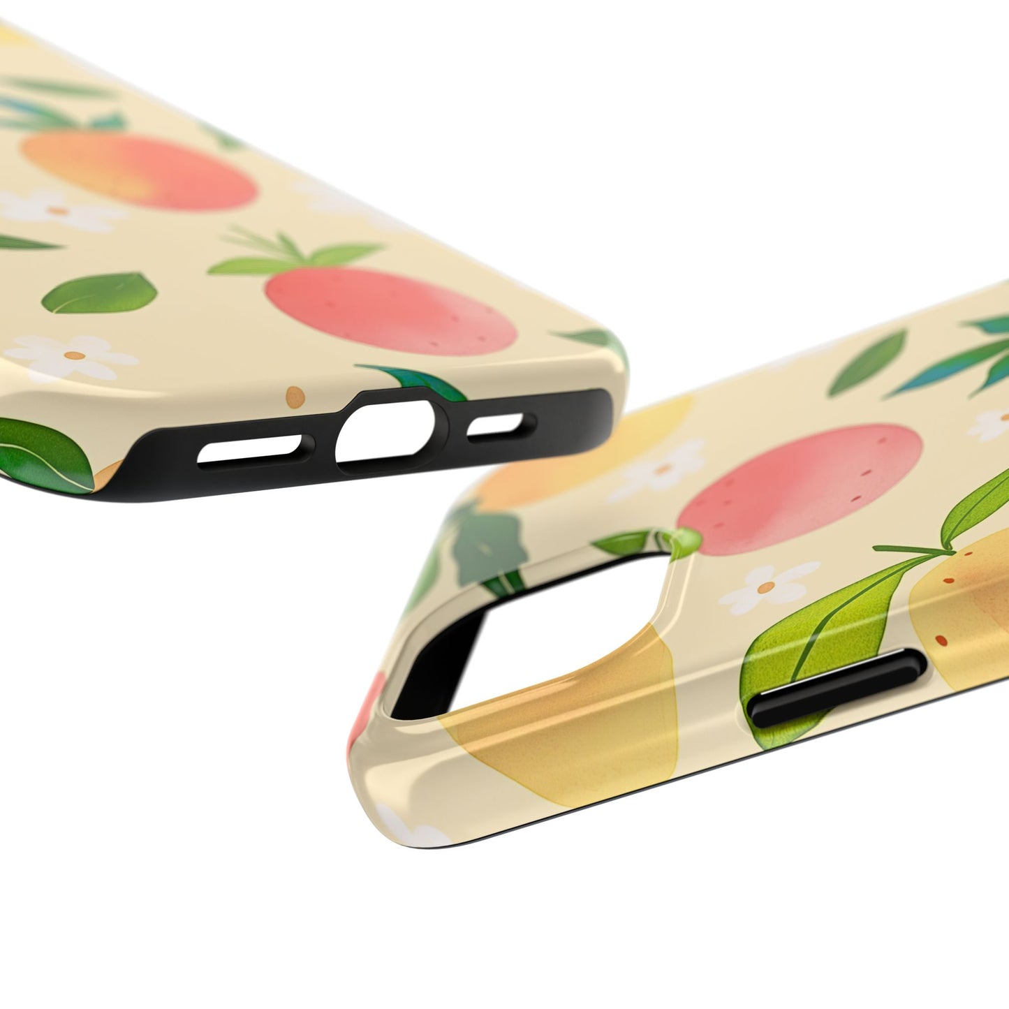 Mango Orange Fruit Pattern Tough Phone Case | Aesthetic
