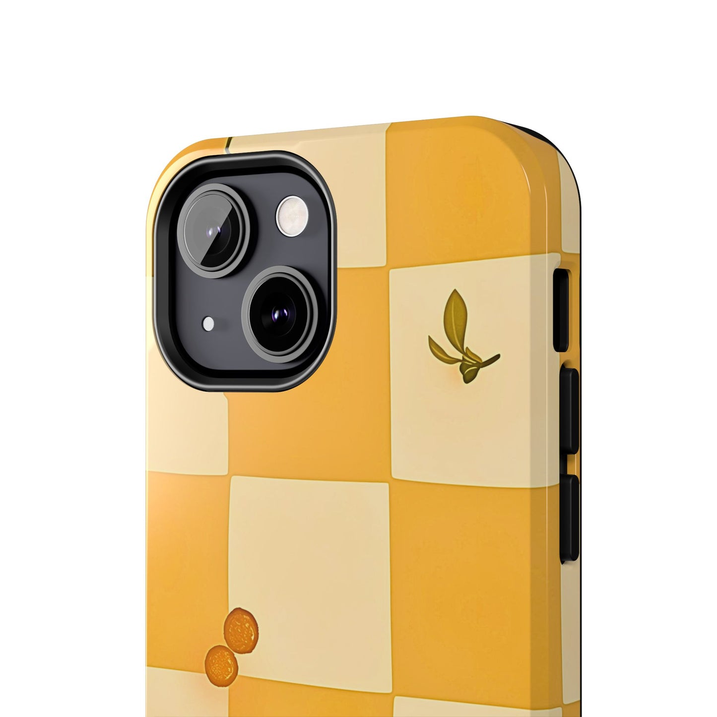 Yellow Checkered Preppy Daisies Tough Phone Case | Aesthetic