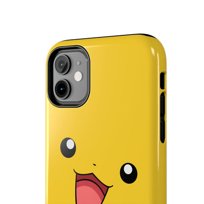 Electric Mouse Yellow Happy Face Minimal Design Tough Phone Case | Anime