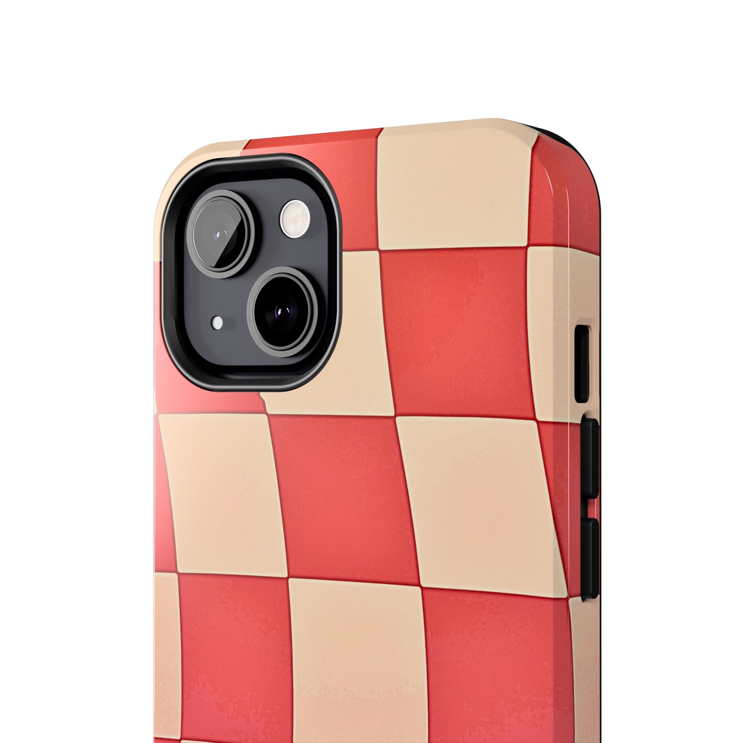 Preppy Checkered Pink Tough Phone Case | Aesthetic