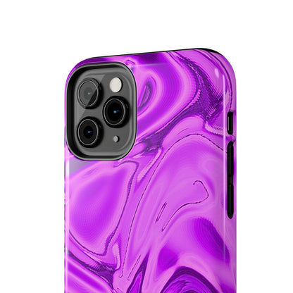 Liquid Metal Purple Tough Phone Case | Aesthetic