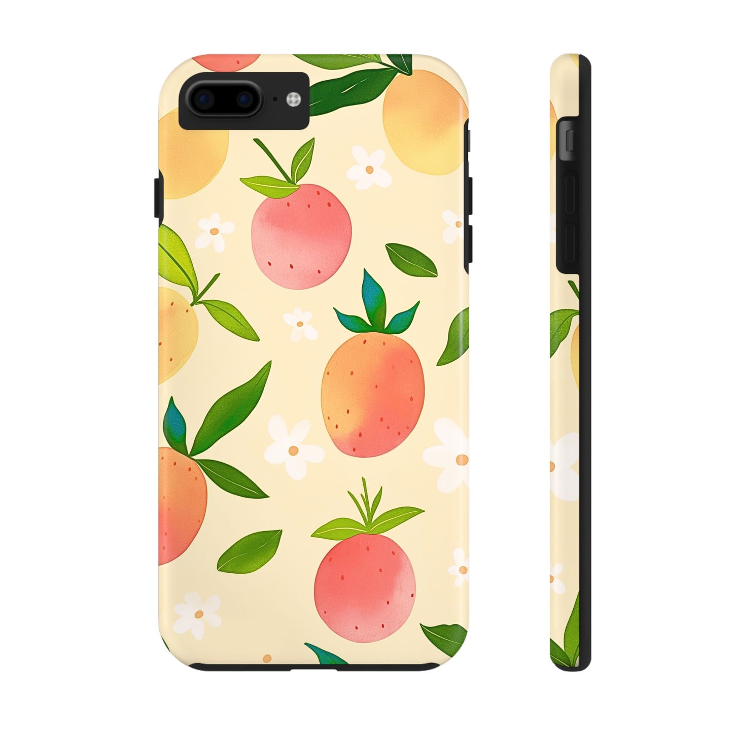 Mango Orange Fruit Pattern Tough Phone Case | Aesthetic