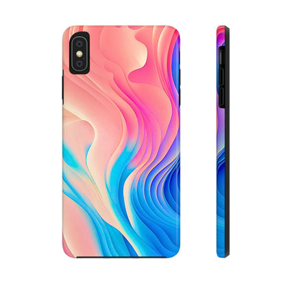 Abstract Pastel Waves Tough Phone Case | Aesthetic