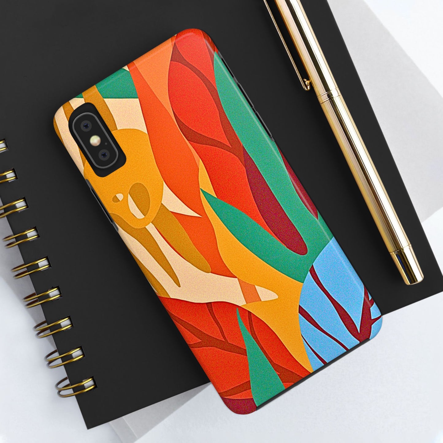 Abstract Autumn Leaves Tough Phone Case | Aesthetic