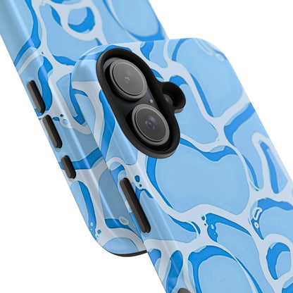 Funda resistente para teléfono con estampado de agua de piscina | Estética