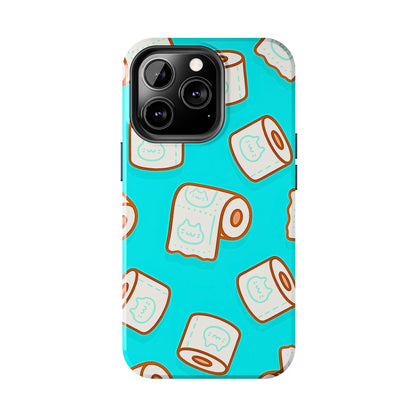 Funda resistente para teléfono con estampado de papel higiénico kawaii | Estética