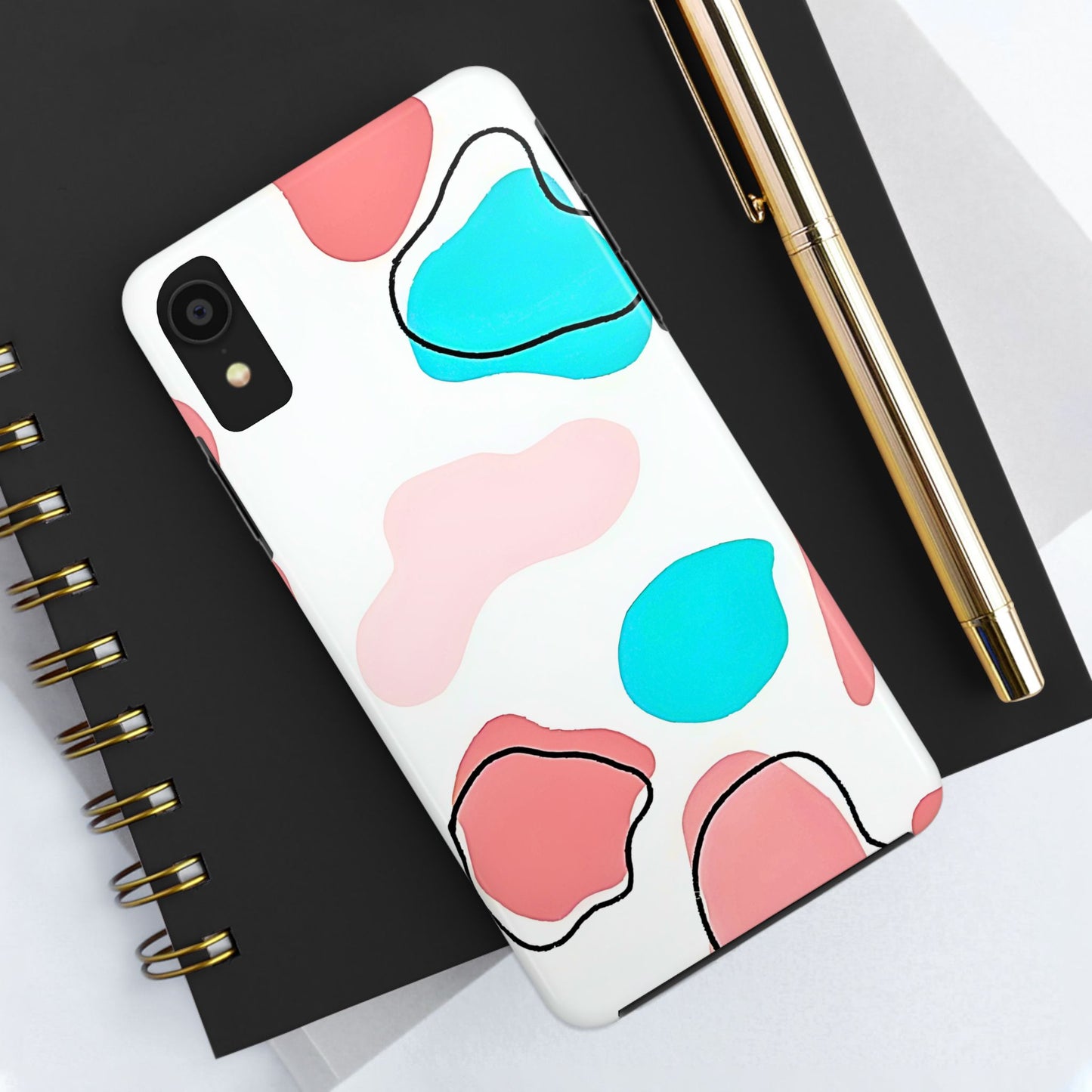 Abstract Shapes Preppy Pastel Style (Version 1) Tough Phone Case | Aesthetic