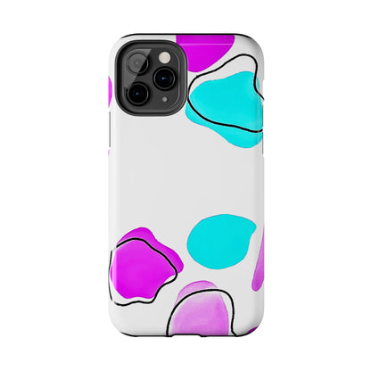 Abstract Shapes Preppy Pastel Style (Version 2) Tough Phone Case | Aesthetic