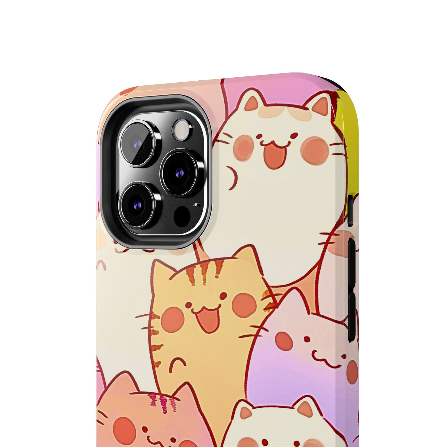 Kawaii Chubby Adorable Cats Tough Phone Case | Animals