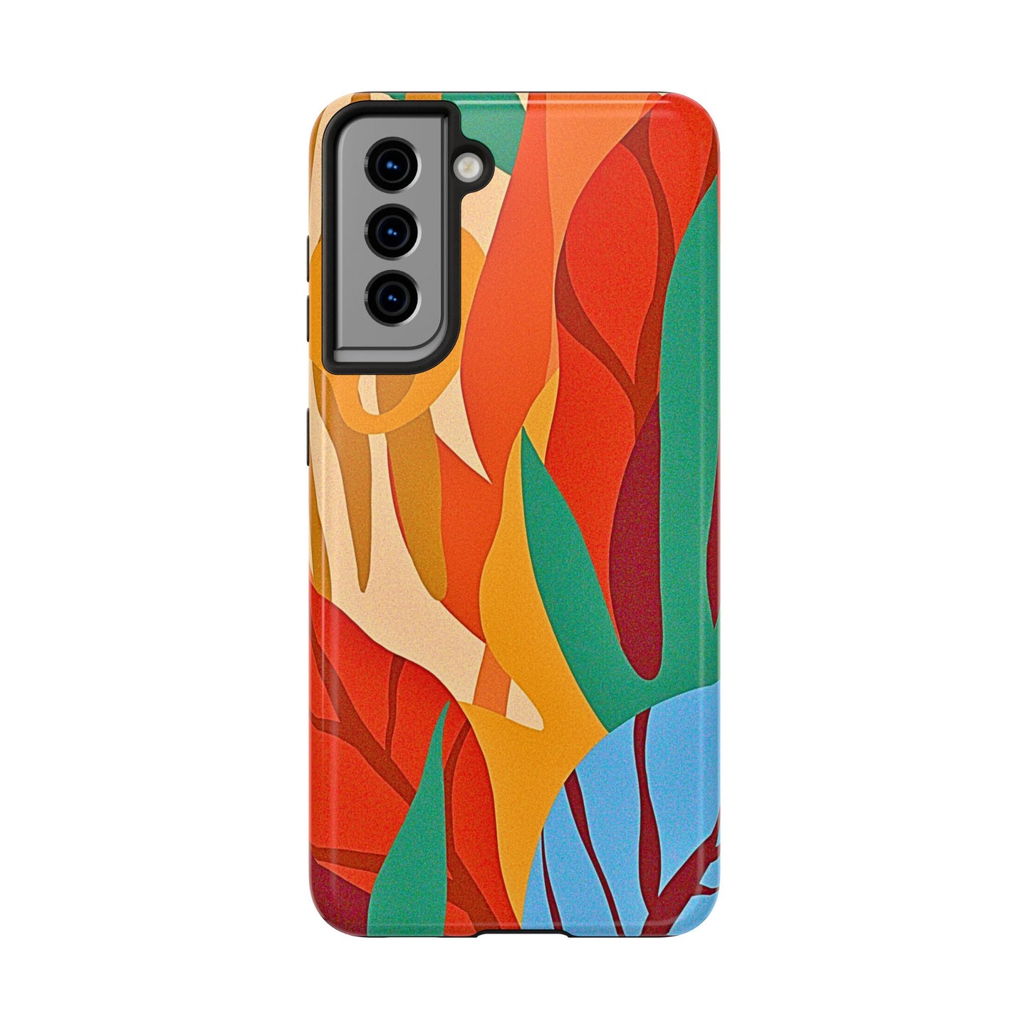 Abstract Autumn Leaves Tough Phone Case | Aesthetic
