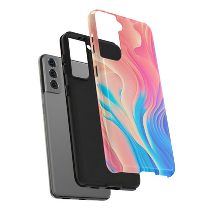 Abstract Pastel Waves Tough Phone Case | Aesthetic