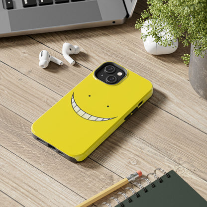 Assassination Classroom Koro-sensei Yellow Face Design Tough Phone Case | Anime