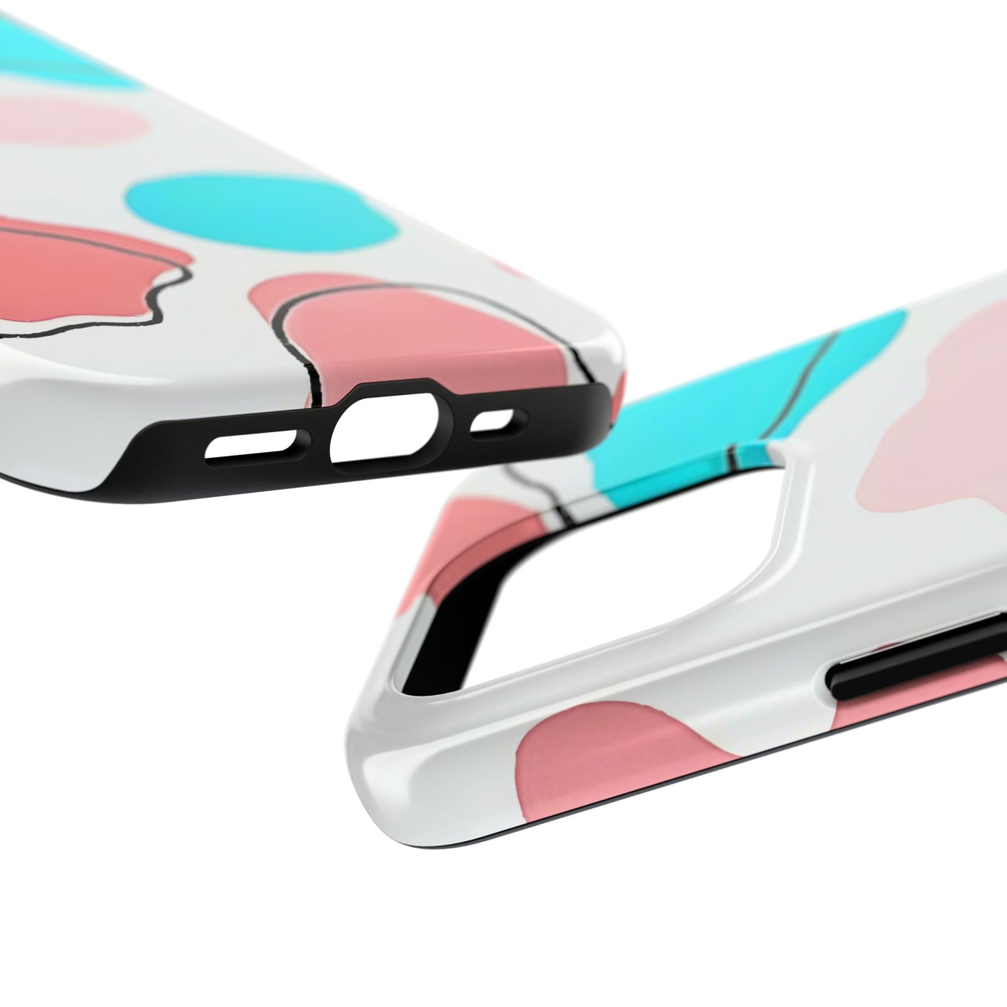 Abstract Shapes Preppy Pastel Style (Version 1) Tough Phone Case | Aesthetic
