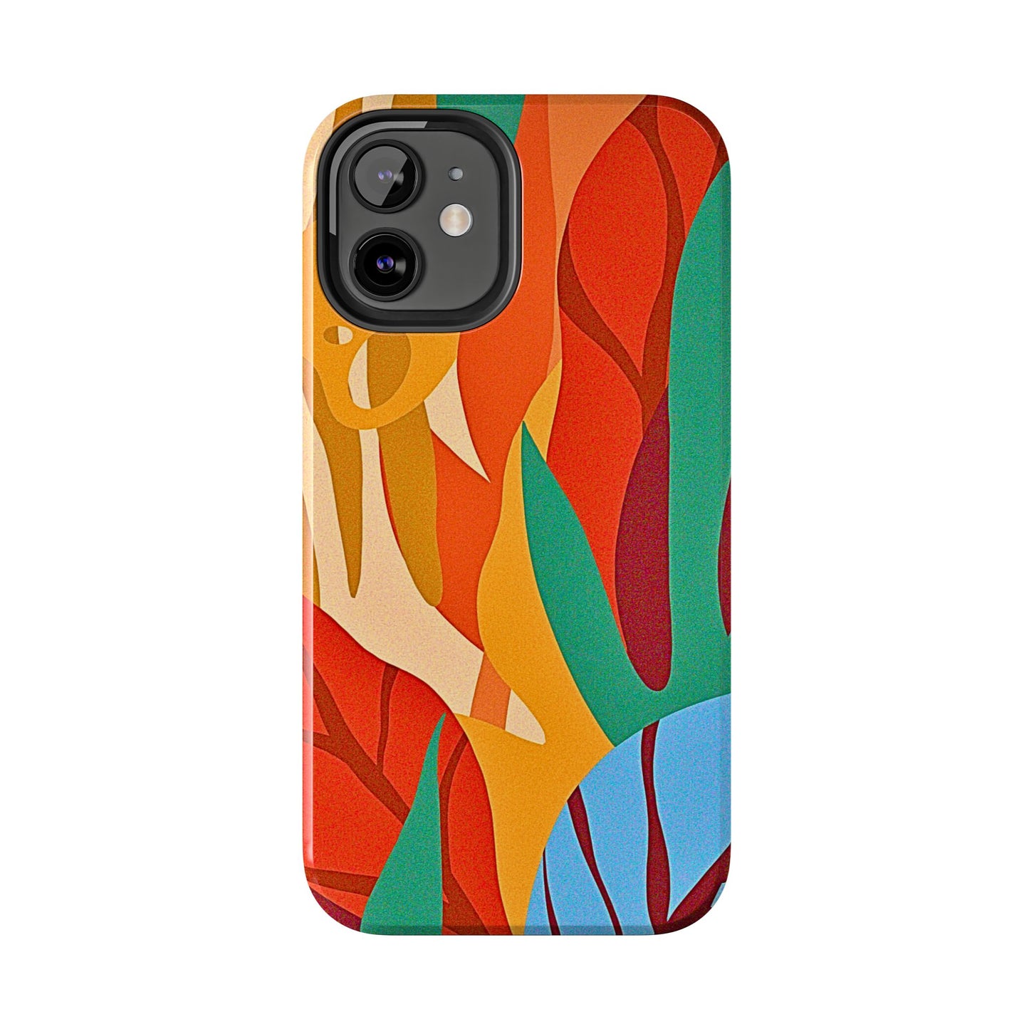 Abstract Autumn Leaves Tough Phone Case | Aesthetic