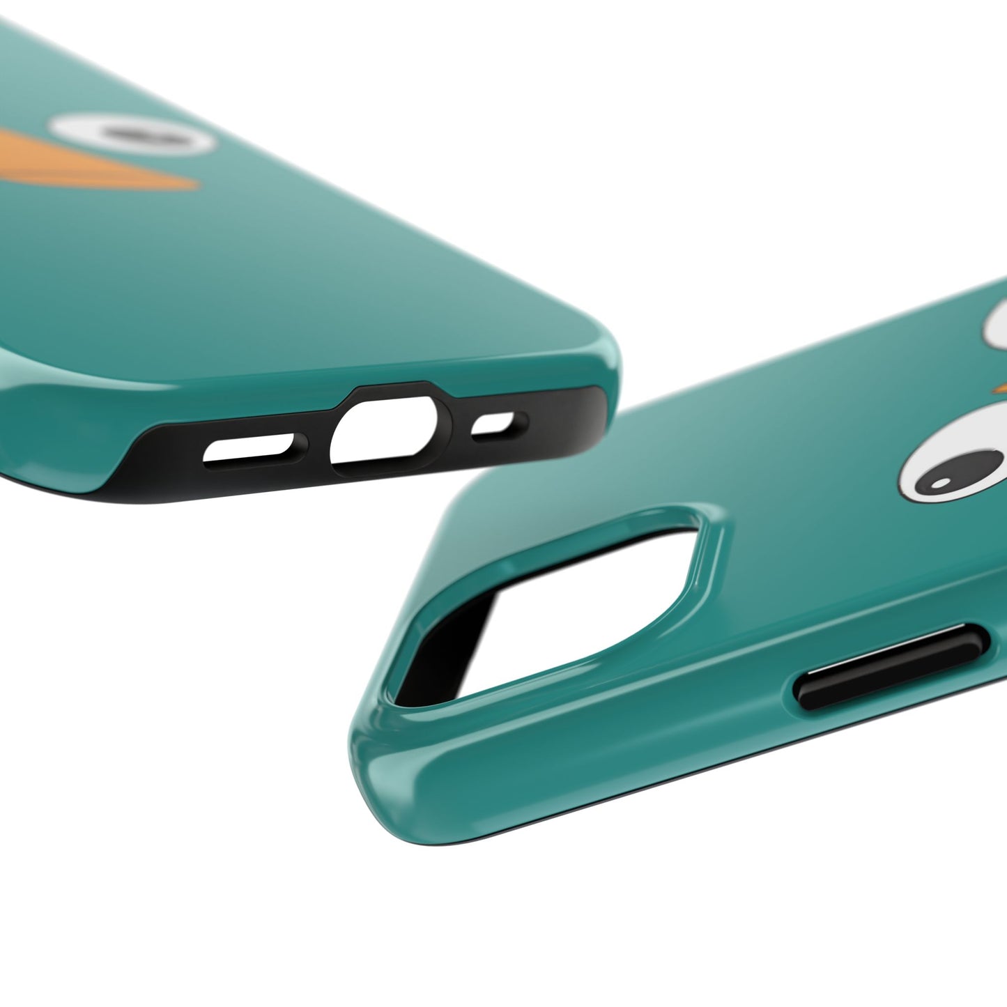 Phineas and Ferb Perry Platypus Eyes Teal Expression Tough Phone Case | Cartoon
