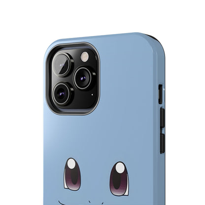 Blue Turtle Simple Blue Smile Tough Phone Case | Anime