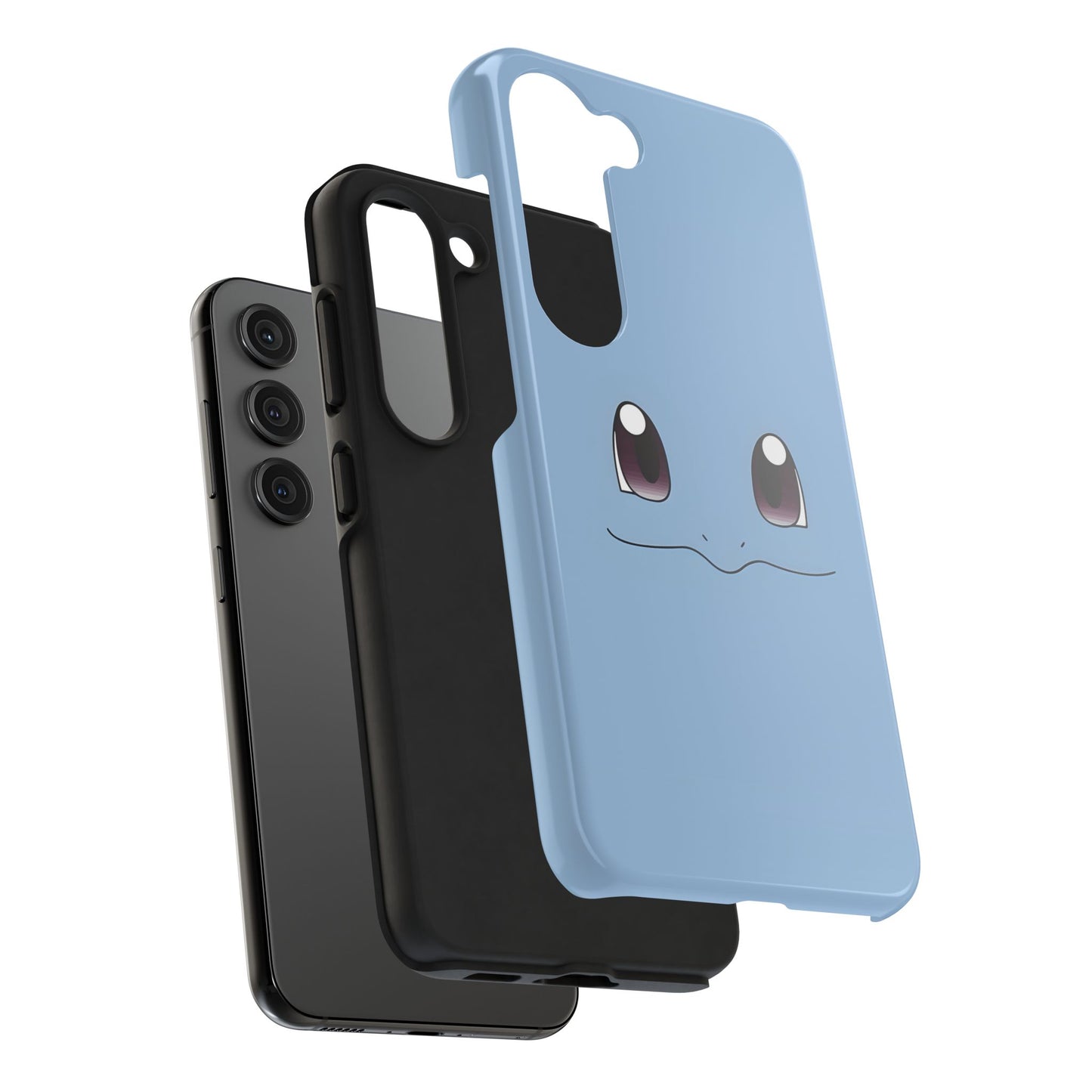 Blue Turtle Simple Blue Smile Tough Phone Case | Anime