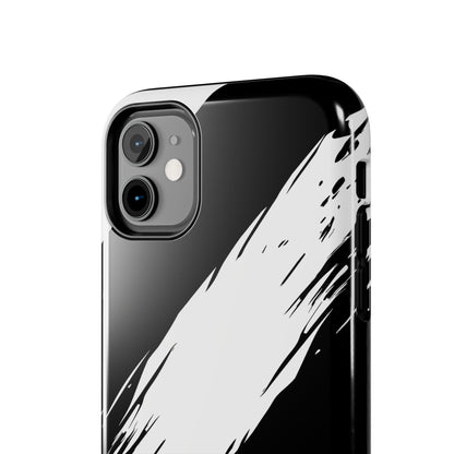 Funda/cubierta resistente para teléfono con rayas diagonales en blanco roto | Estética