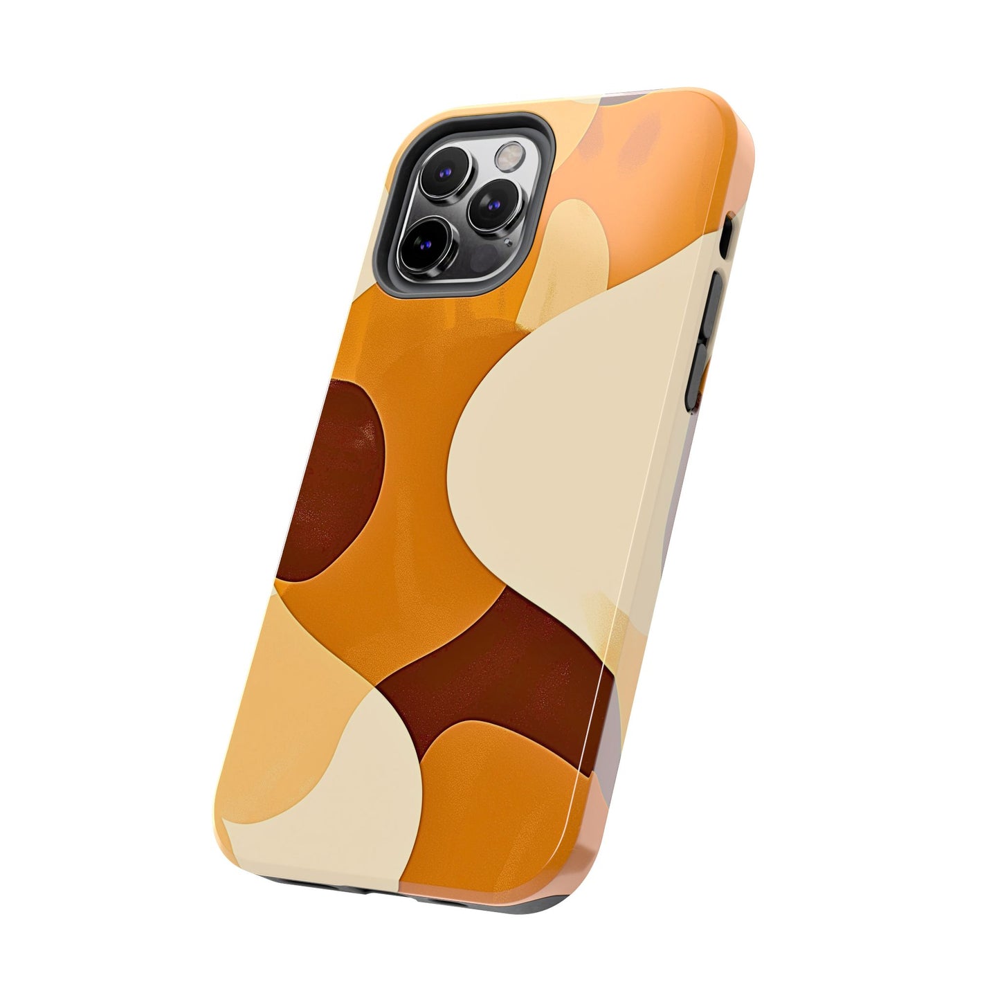 Funda/Cubierta resistente para teléfono con diseño en beige y marrón Earth Harmony | Estética