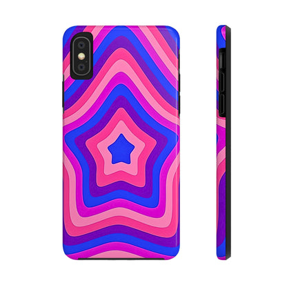 Funda resistente para teléfono con diseño de estrella retro | Estética