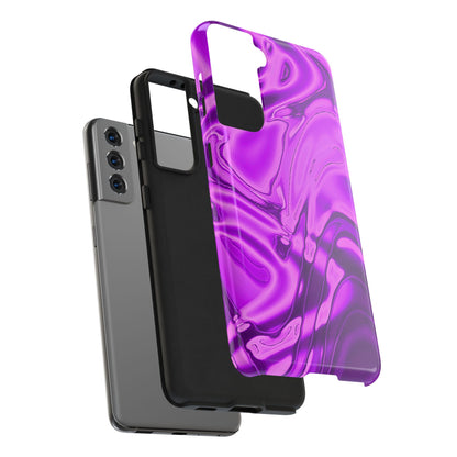 Liquid Metal Purple Tough Phone Case | Aesthetic