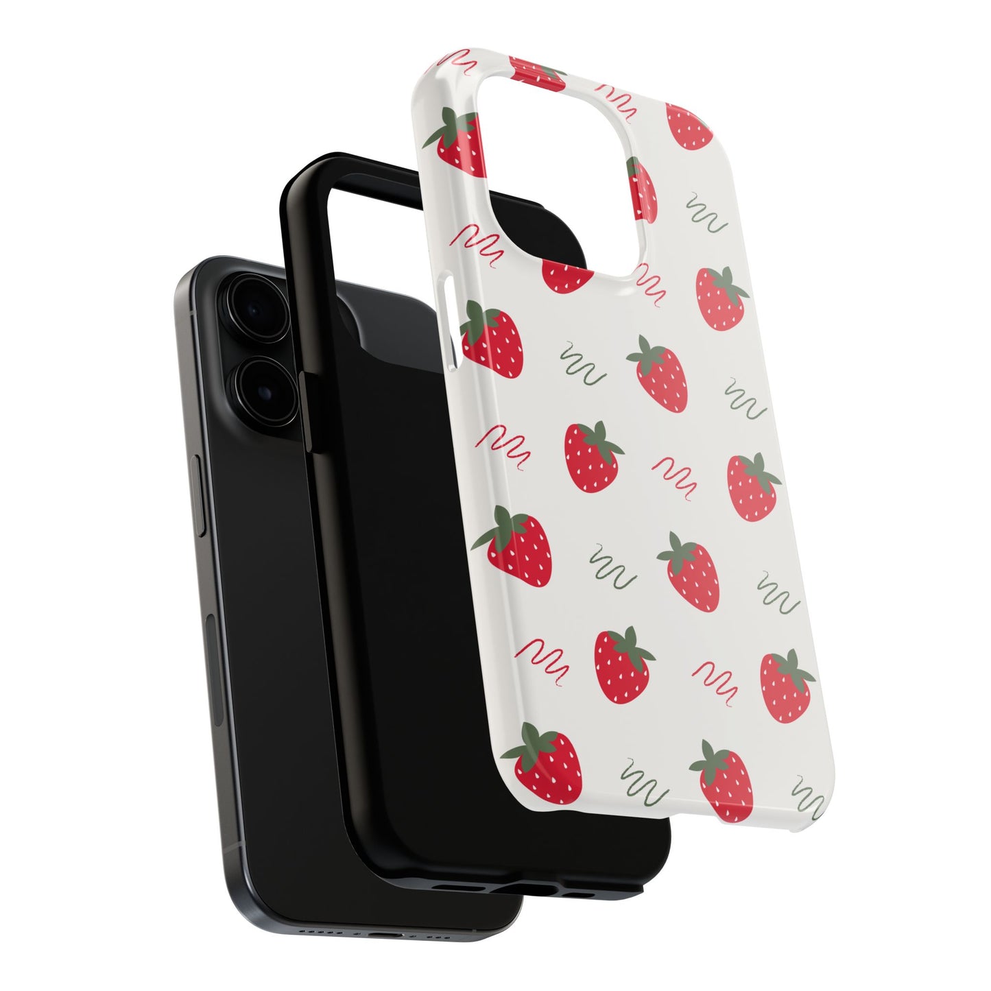 Strawberry Doodle Delight Tough Phone Case | Food
