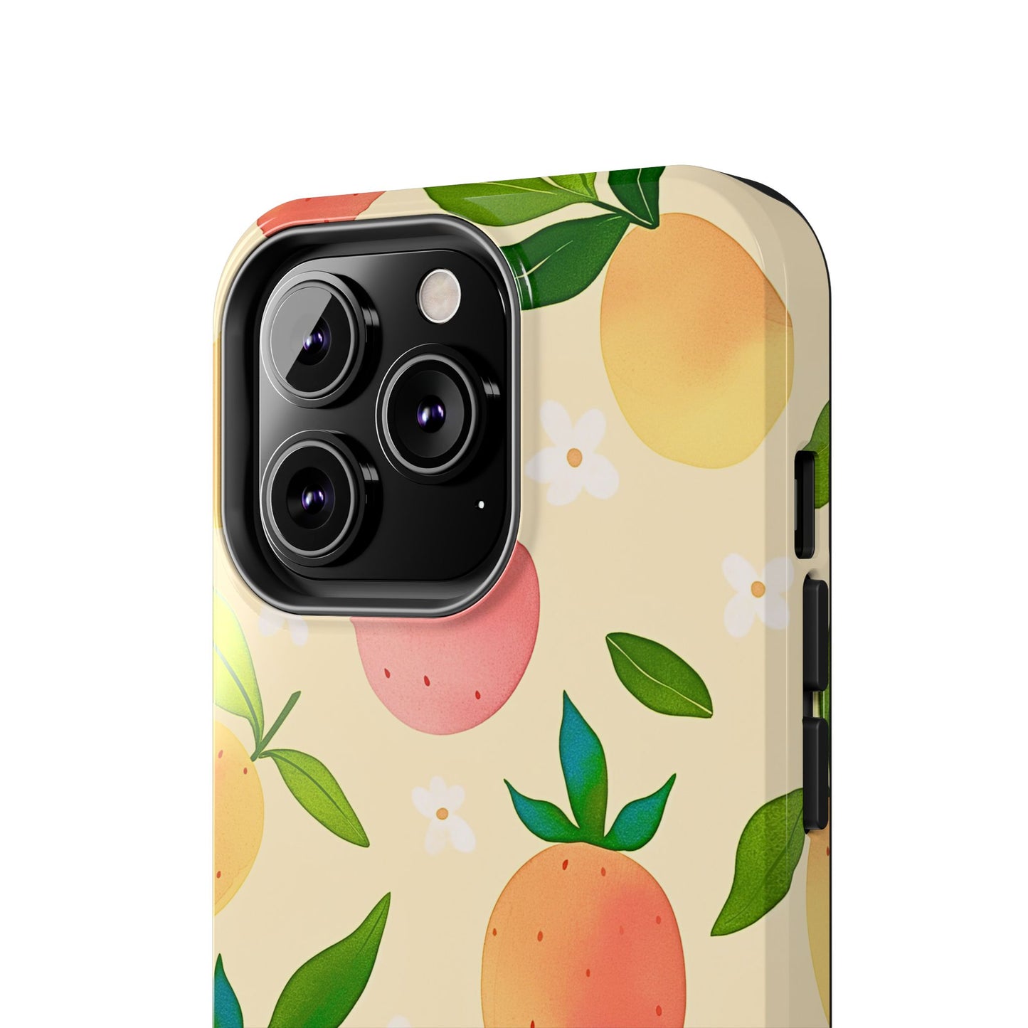 Mango Orange Fruit Pattern Tough Phone Case | Aesthetic