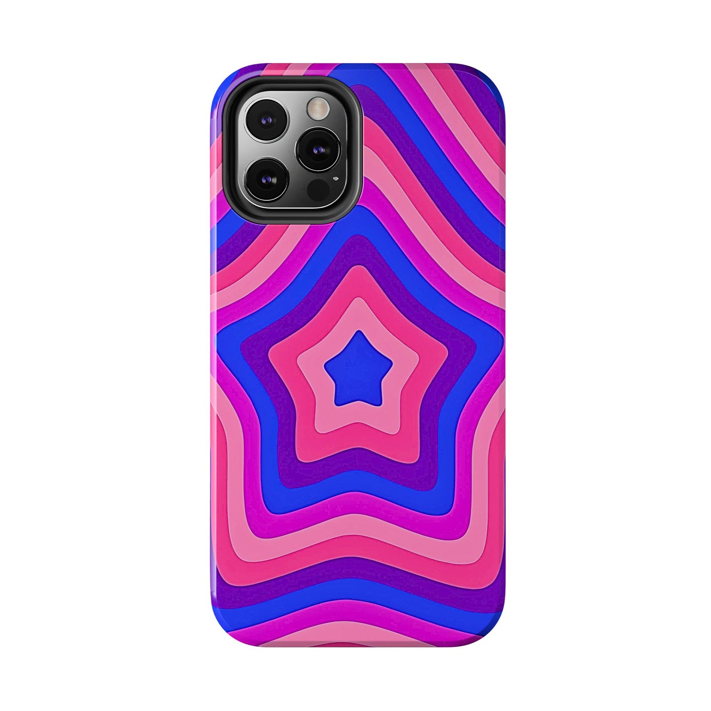Funda resistente para teléfono con diseño de estrella retro | Estética