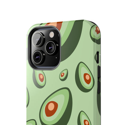 Trendy Avocado Pattern Green Aesthetic Minimal Fruit Phone Case | Food