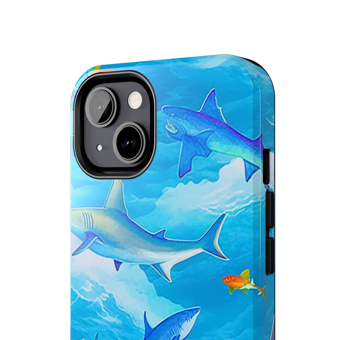 Sharks in the Sky Pattern Style Tough Phone Case | Animals
