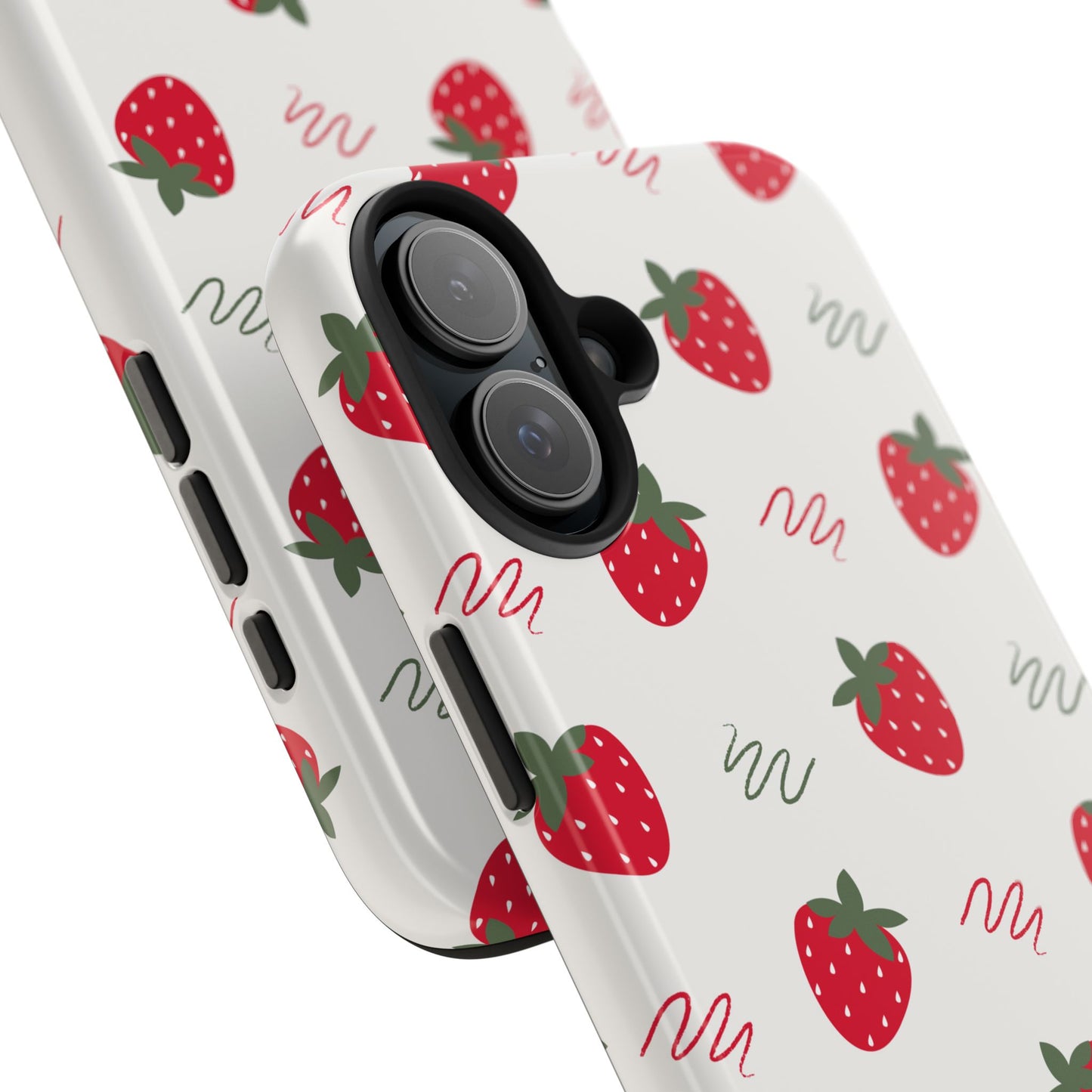 Strawberry Doodle Delight Tough Phone Case | Food