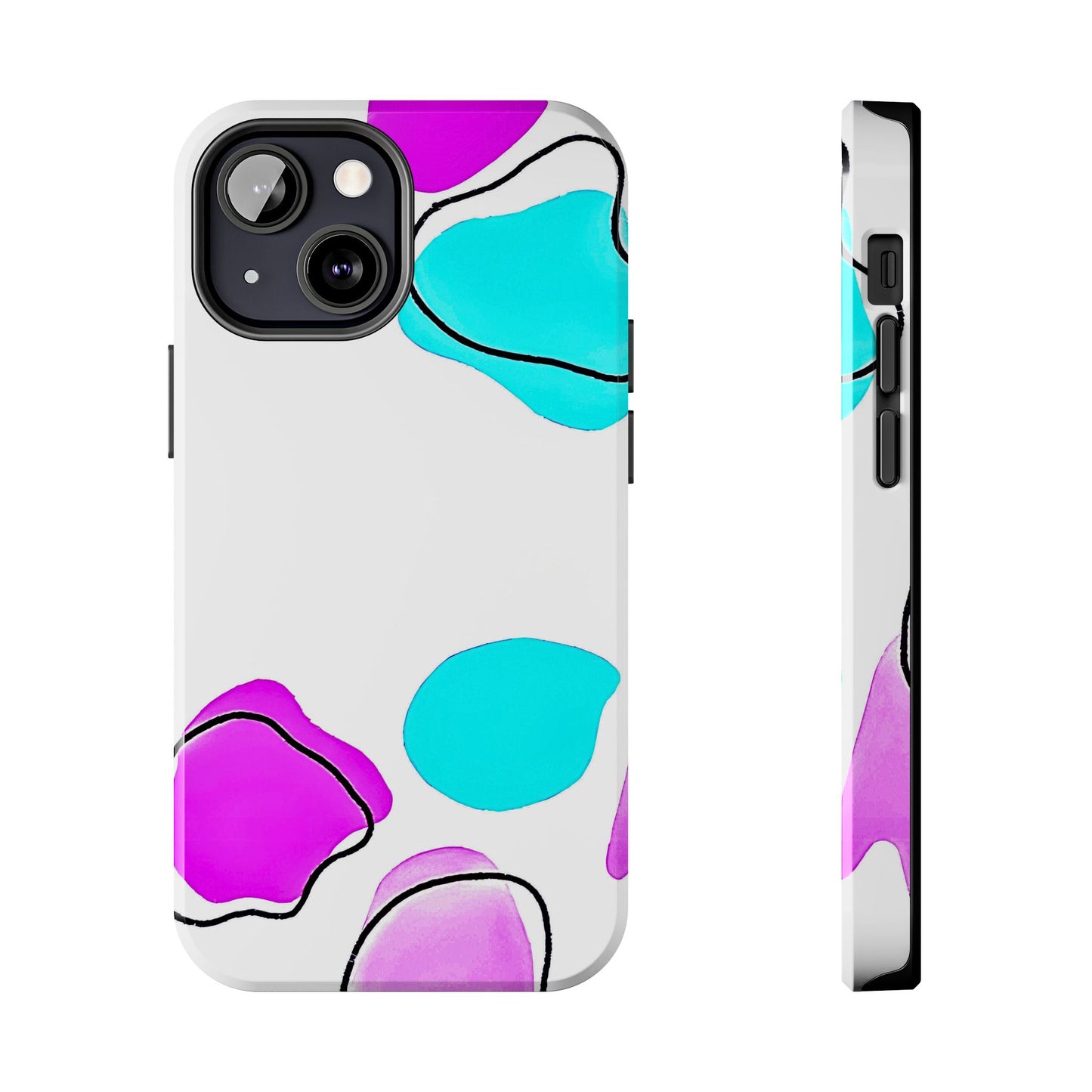 Abstract Shapes Preppy Pastel Style (Version 2) Tough Phone Case | Aesthetic