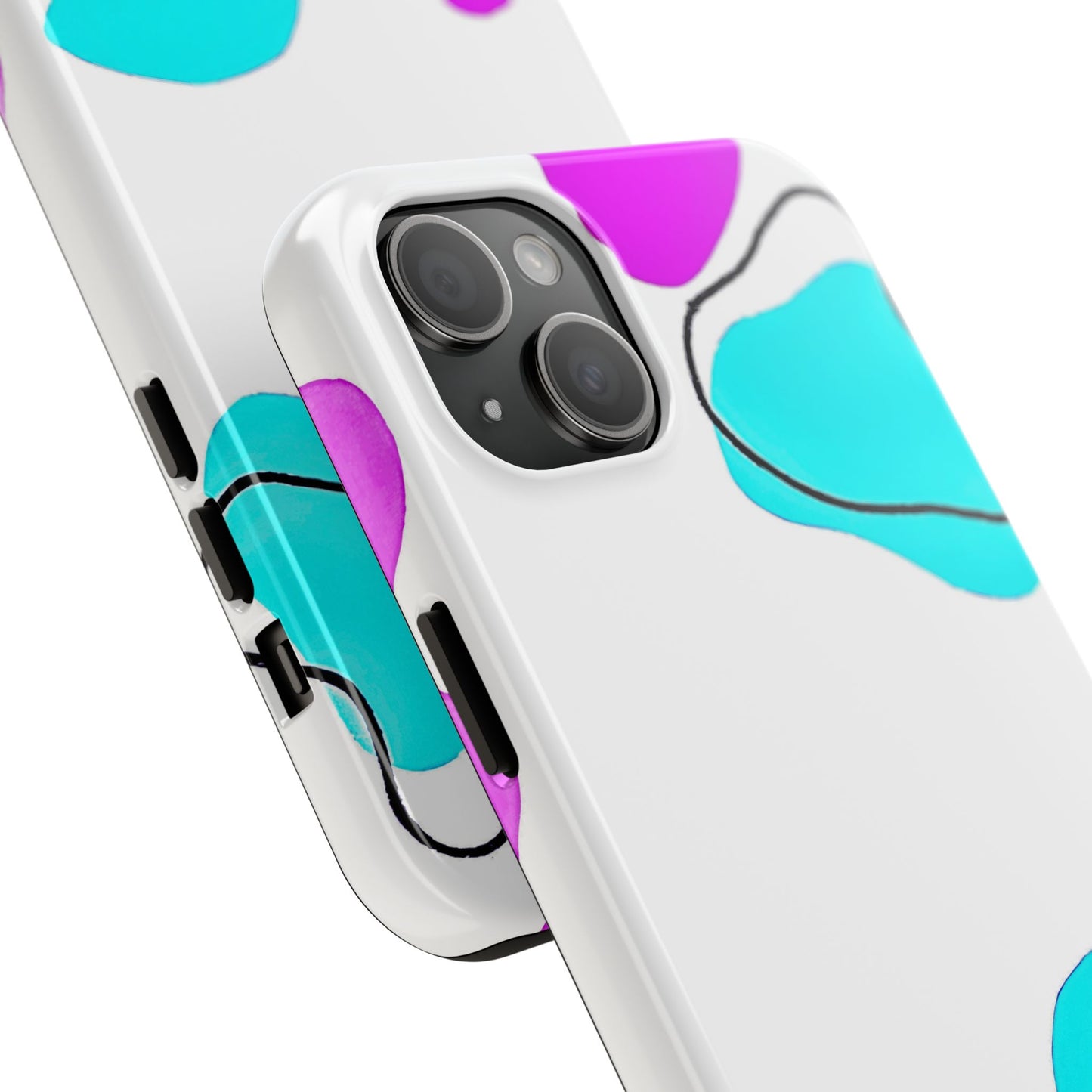 Abstract Shapes Preppy Pastel Style (Version 2) Tough Phone Case | Aesthetic
