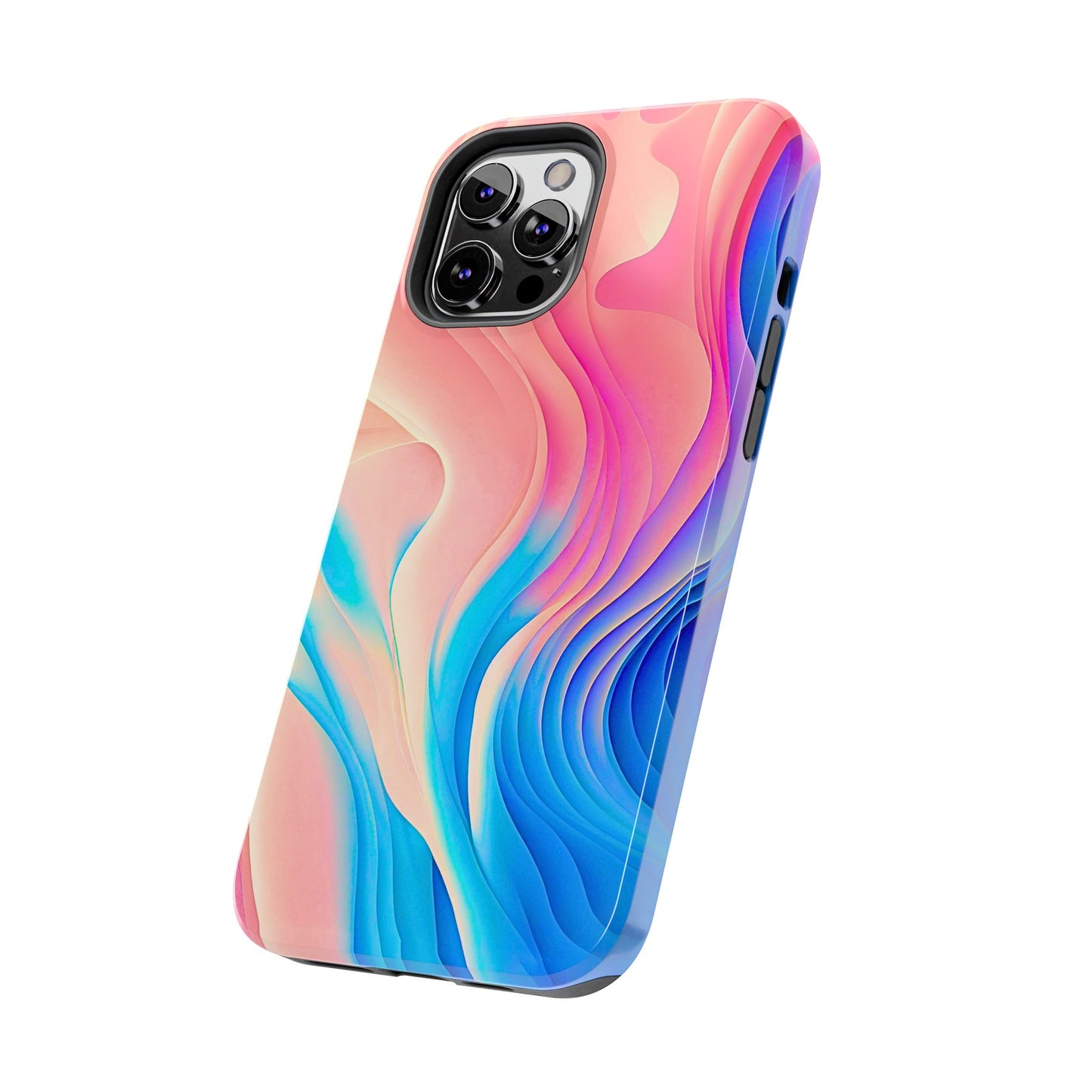 Abstract Pastel Waves Tough Phone Case | Aesthetic