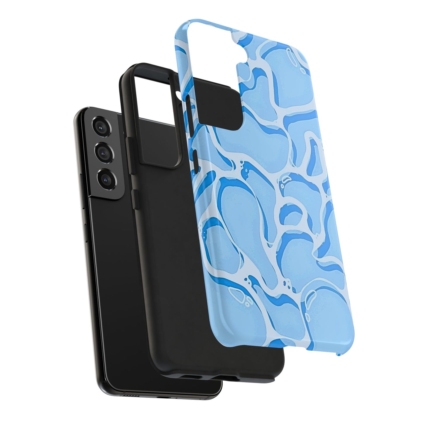 Funda resistente para teléfono con estampado de agua de piscina | Estética